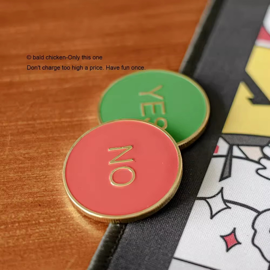 Bandai Entscheidungsmünze, Glücksbringer-Münze, Desktop-Gadget, Fidget-Spielzeug - Bild 3