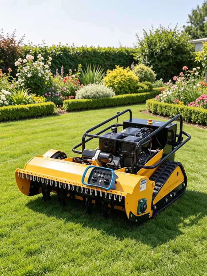 AIWEIYA All-Terrain Rasenmäher mit Fernbedienungssystem in Gelb, CE-EPA-zugelassener Profi-Rasenmäher für industrielle Anwendungen - Bild 5