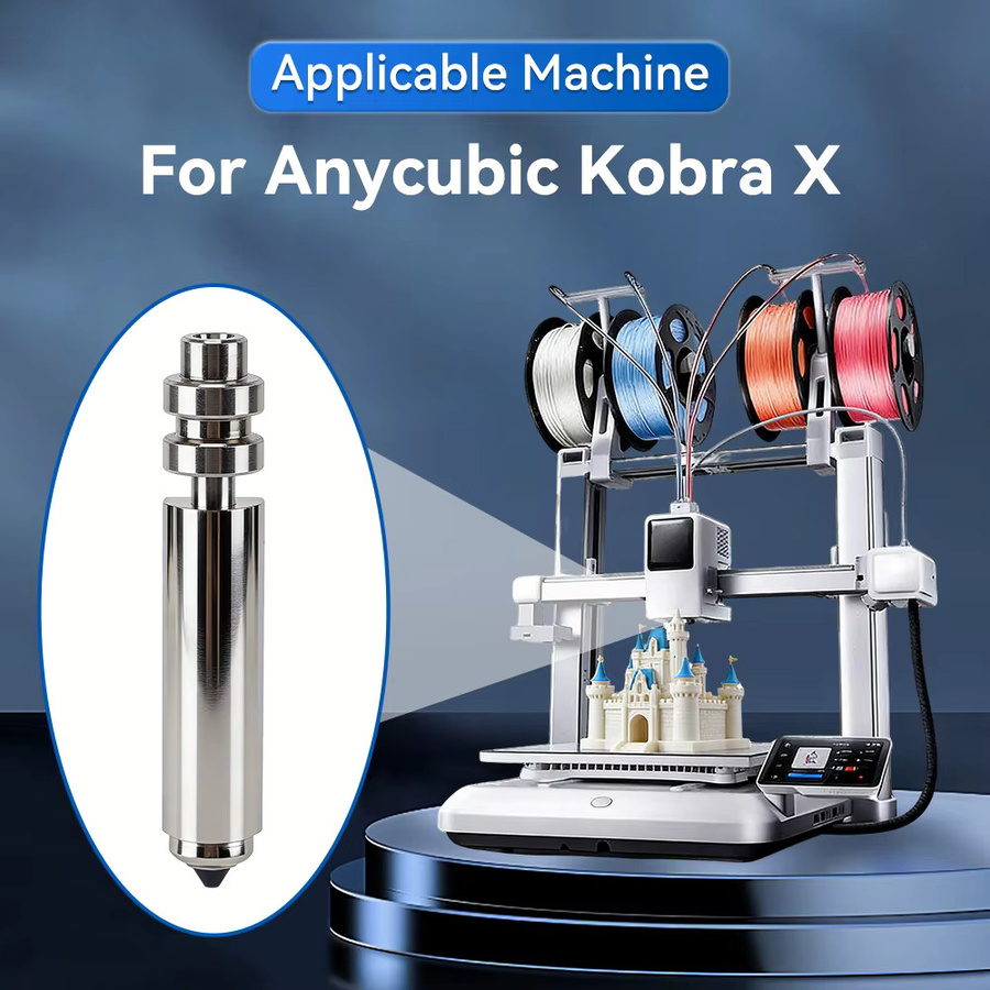 Anycubic Kobra X Bimetall-Düse 0,4mm für FDM 3D-Drucker, hochtemperaturbeständig, Silber - Bild 2