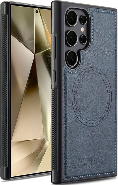 Leder-Handyhülle für Samsung Galaxy S25 S24 S26 Ultra S23 S21 FE A57 A37 A15 A16 A17 A36 A56 A55 A35 A53 A54 in Grün - Bild 1