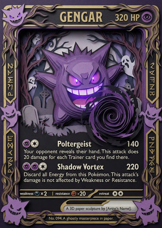 Potdemiel Pokémon 3D-Papierskulptur, 5-teiliges Set, Fantasy - Bild 2