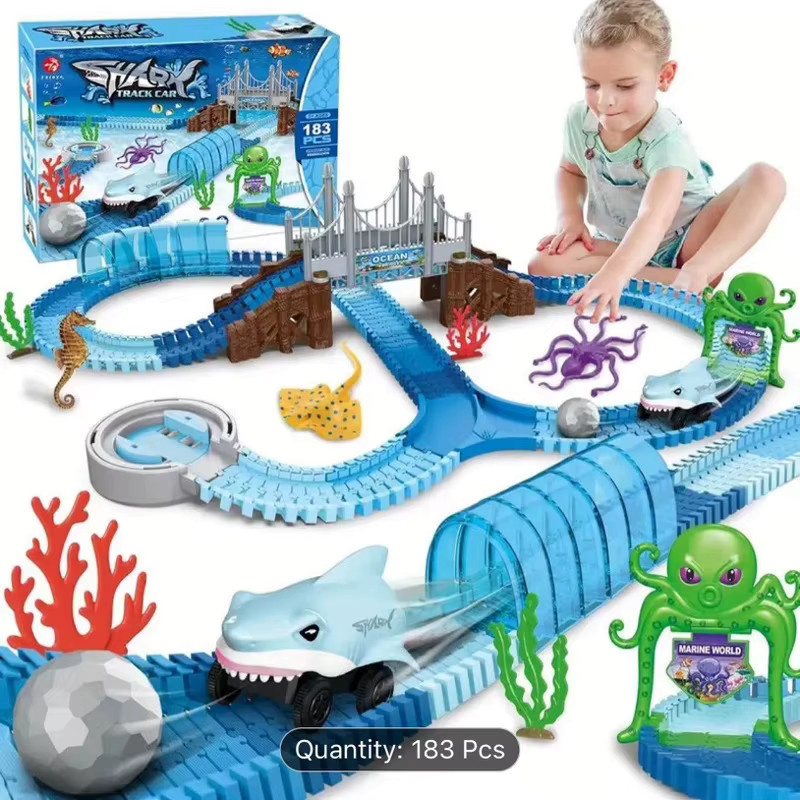 RTBXF Shark Rail Auto, Unterwasser Welt, Puzzle, Meerestiere, Bunt / Mehrfarbig - Bild 4