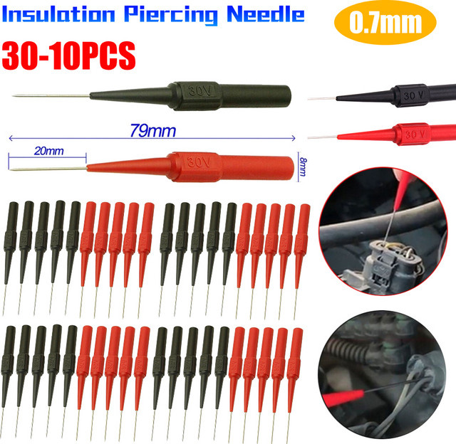 APWIKOGER Isolierung Piercing Nadeln für Multimeter Diagnose Werkzeuge 0,7mm 30V Set - Bild 1
