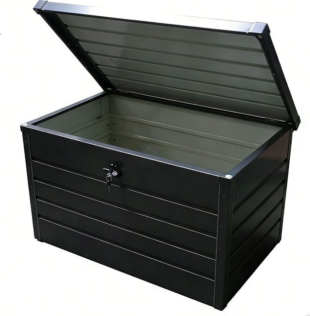 Prestige Home Living Metall-Aufbewahrungsbox S für den Außenbereich in Anthrazit, B/T/H: 100 x 61 x 62 cm - Bild 1