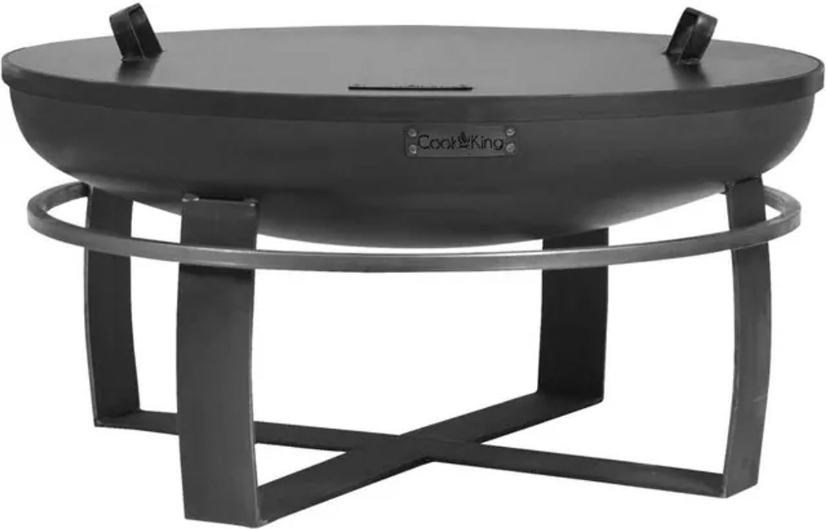 CookKing Feuerschale Viking mit umlaufendem Tragegriff, Schwarz, Durchmesser: 80 cm, Höhe: 36 cm - Bild 8