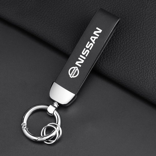 Nissan Schlüsselanhänger Leder, black, Unisex - Bild 1