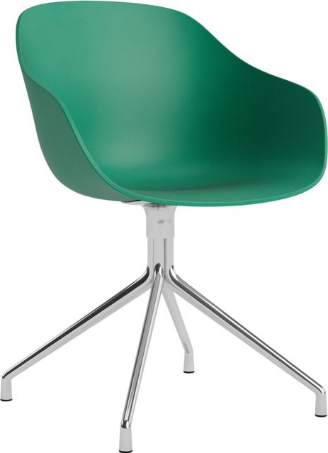 HAY About A Chair AAC 220 mit Armlehnen in Grün aus Aluminium mit pulverbeschichtetem Gestell - Bild 1