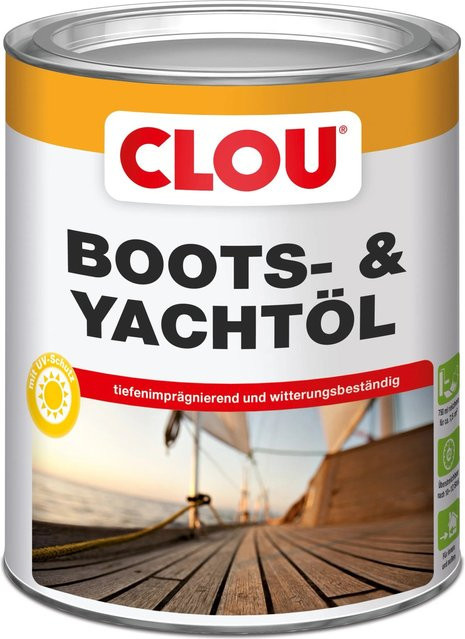 Clou Boots- und Yachtöl transparent mit UV-Schutz und Wasserabweisung, 750 ml - Bild 1