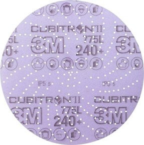 3M Klett-Schleifscheibe Hookit 775L CER Multilochung für Holz und Metall, Durchmesser: 125 mm, Körnung: 240, Farbe: Lila - Bild 1