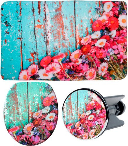Sanilo Bad-Accessoire-Set Spring, 3-teilig, Rosa - Bild 1