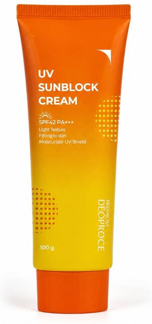 Deoproce UV-Sonnenschutzcreme SPF42, 100 g, Gesicht & Körper - Bild 1