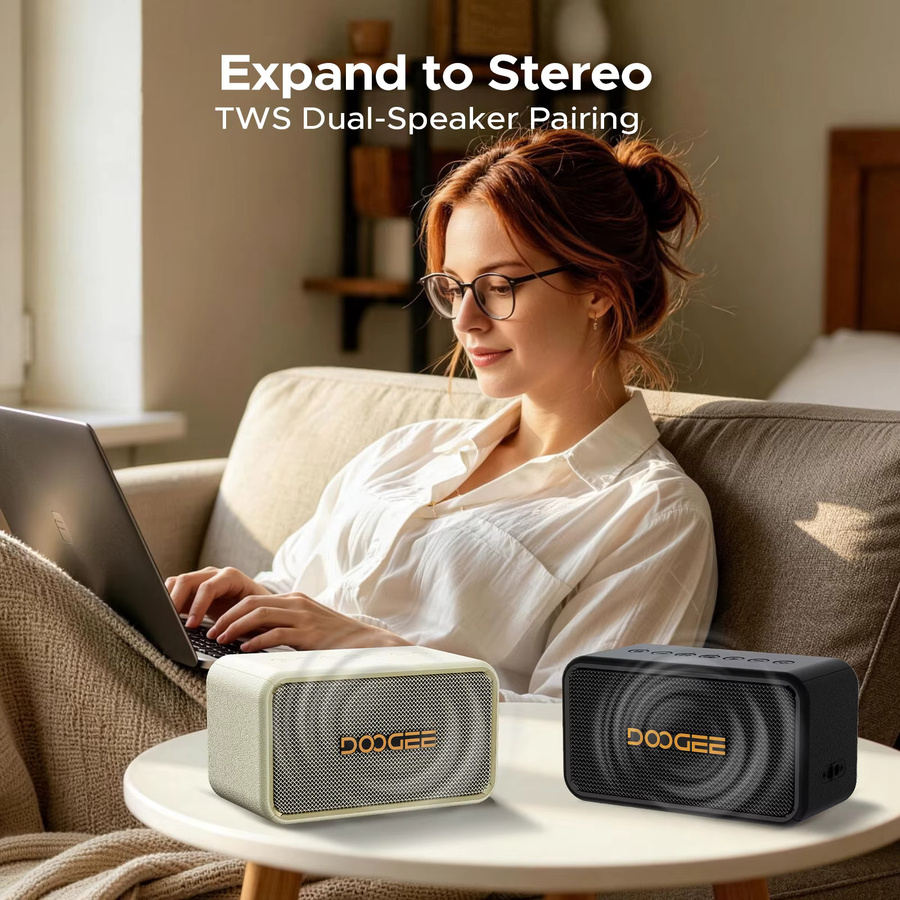 DOOGEE Field Rush Tragbarer Bluetooth-Lautsprecher mit 130W Maximaler Leistung, IP67 Wasserdicht, Black - Bild 5