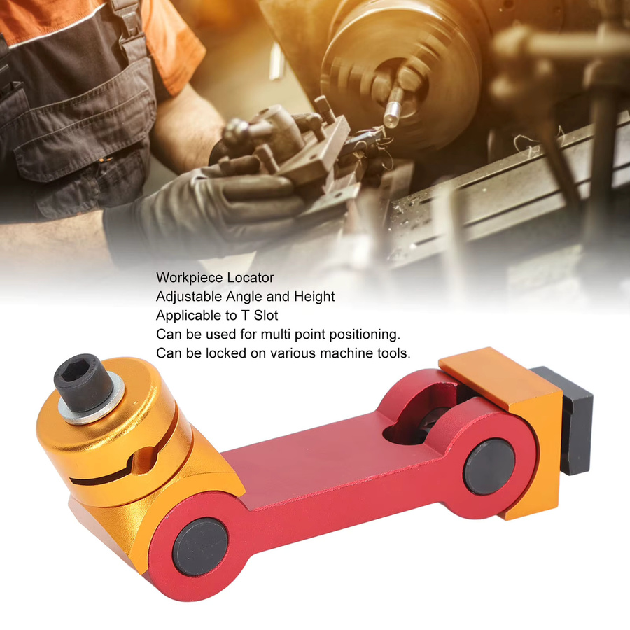 KKMOON CNC-Arbeitsstopp-Lokator verstellbarer Spannstockbegreniter für Fräsmaschinen-Werkstücke mit T-Nut in Rot und Multicolour - Bild 2