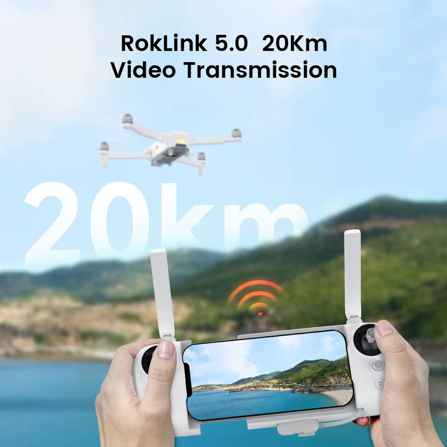 FIMI X8 Tele Max Drohne mit RokLink 5.0 Digitalem Videoübertragungssystem und 1/2-Zoll CMOS Weitwinkel-Telekamera in Weiß - Bild 3