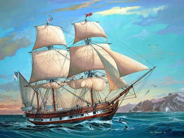 Revell Darwin's Historical Discovery Barque H.M.S. Beagle, Schiffsmodell Bausatz, 1:96, ab 12 Jahre - Bild 2