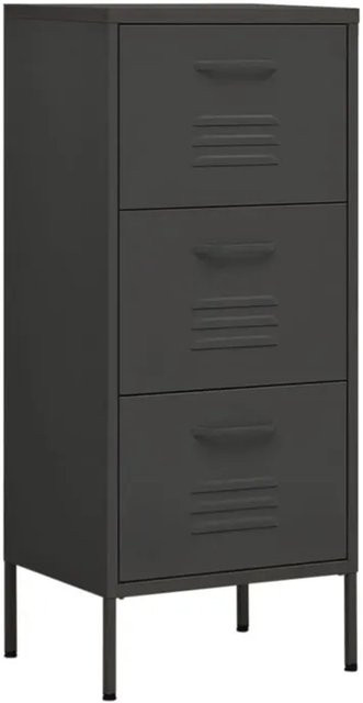vidaXL Lagerschrank aus Stahl in Anthrazit, B/T/H: 42,5 x 35 x 101,5 cm - Bild 1