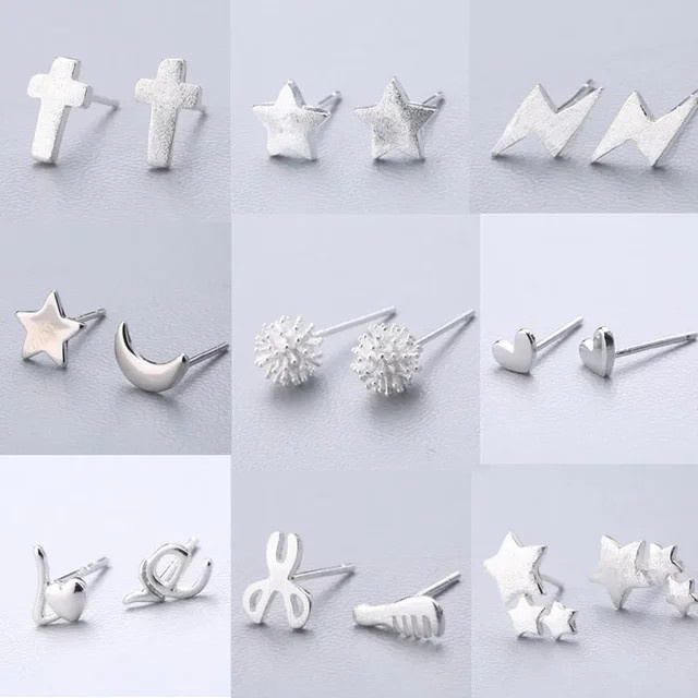 Ohrstecker Robbie, 925 Silber, Herz Krone Biene, Damen - Bild 1