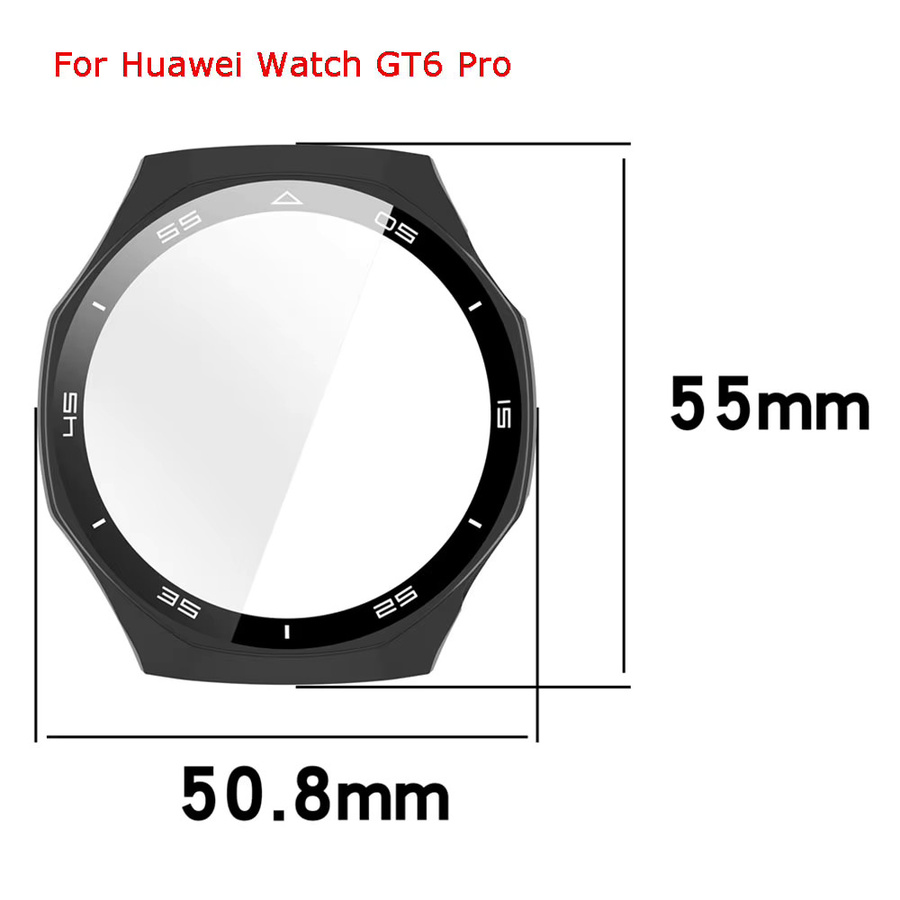 Huawei Smartwatch Schutzfolie mit Hülle, Schwarz - Bild 2