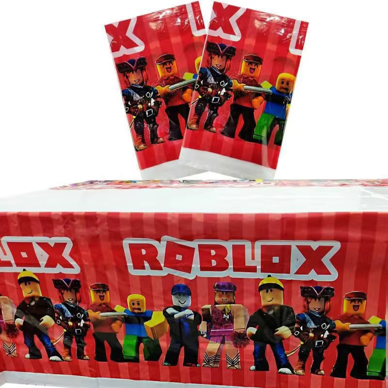 Roblox Party Tischdecke aus Kunststoff für Kindergeburtstage und Babypartys, Multicolor - Bild 2