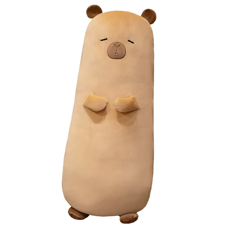 TANGJANE Capybara Lange Kissen, Plüsch / Textil, Braun - Bild 4