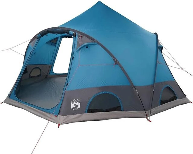 vidaXL Kuppelzelt Blau mit Dach und Speicher B/T/H: 505 x 450 x 248 cm - Bild 1