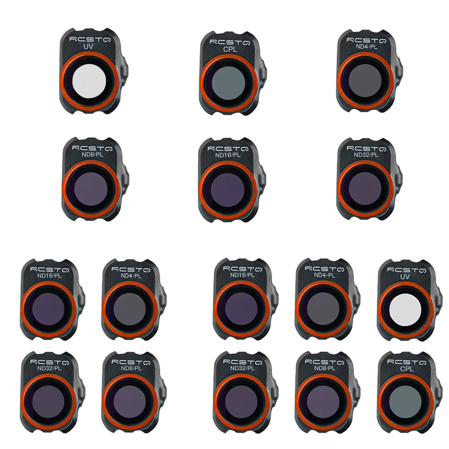 DJI Mini Filter-Set für Mavic Mini 1 und Mini 2 SE, UV/CPL/ND/PL Objektivfilter-Set in Schwarz - Bild 2