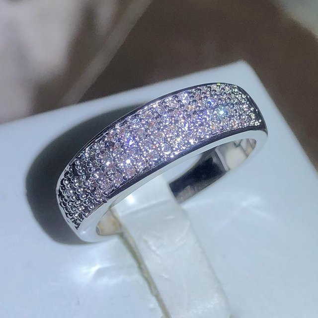 Ring, Zirkonia, Silber, Damen - Bild 1