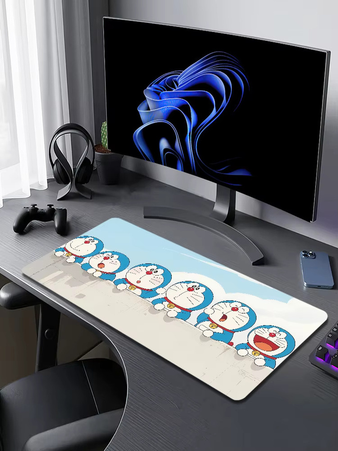 D-Doraemon Movie Nobita Earth Symphony Mauspad, rutschfest und verdickt, großes Gaming-Schreibpad für Büro und Studenten, Multicolour - Bild 6