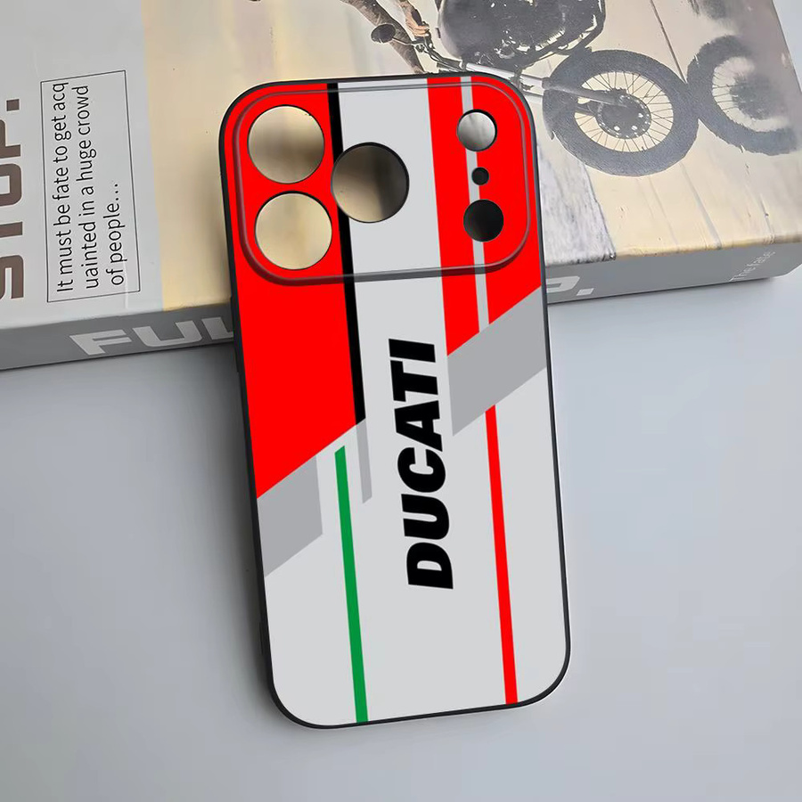 Potdemiel Handyhülle D-Ducatis-Is in Schwarz für iPhone 16 Pro Max, 15, 14, 13, 12, 11, Pro, XR, XS, SE und X als Rückseiten-Cover - Bild 2