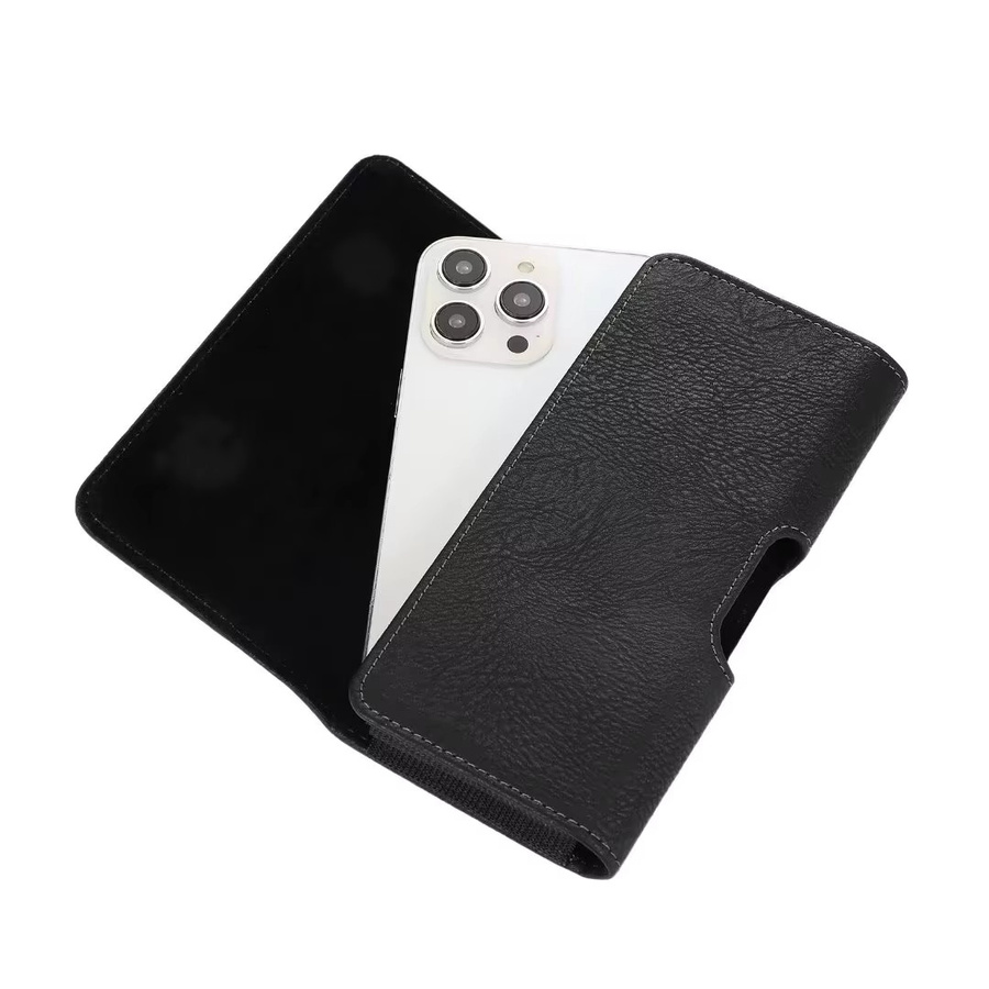 FaLi Qisubao Universal Leder Handyhülle als Gürteltasche für iPhone, Samsung, Huawei und Xiaomi in Schwarz - Bild 2