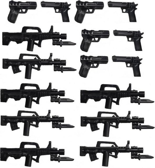 LP GO Militär Bausteine Soldat Mini Figuren, Zubehör Set - Bild 1