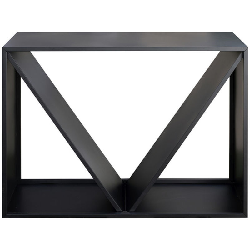 Westmann modernes Kaminholzregal aus Stahl in Schwarz, B/T/H: 114,5 x 35 x 80 cm - Bild 9