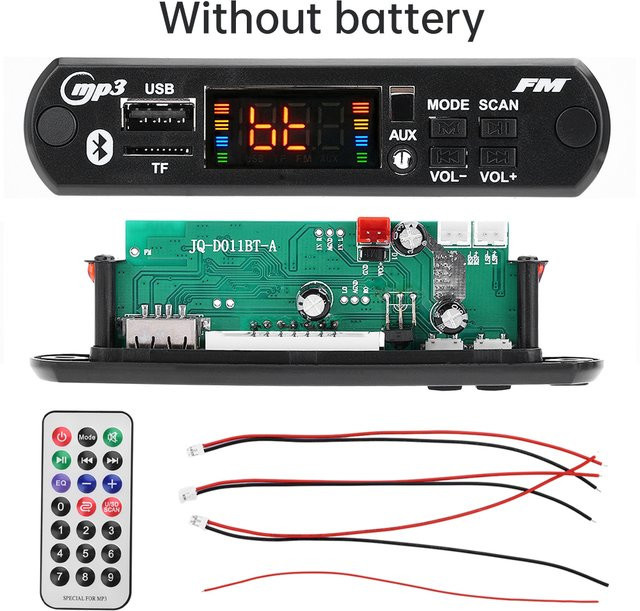 diymore Bluetooth 5.0 Verstärker MP3-Player Decoder Board mit 50W Leistung, USB, TF, FM Radio und Anruffunktion für Car Audio und Lautsprecher - Bild 1