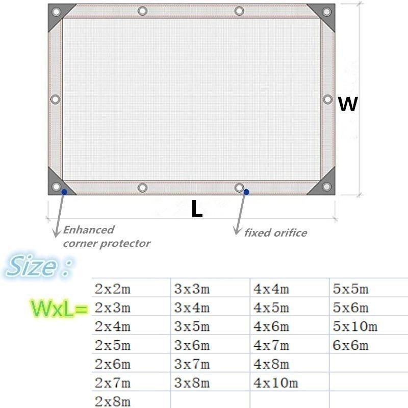 ura trade Anti-UV-Sonnenschutznetz aus HDPE für Pavillon, Pergola und Gewächshaus, Schwarz, B x T: 5 x 3 m - Bild 9