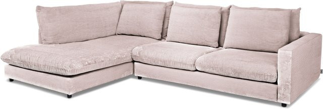 Polsterecke Sansibar Dagebüll in Rosa mit Cord-Bezug, L-Form, B/T/H: 321 x 228 x 84 cm - Bild 1
