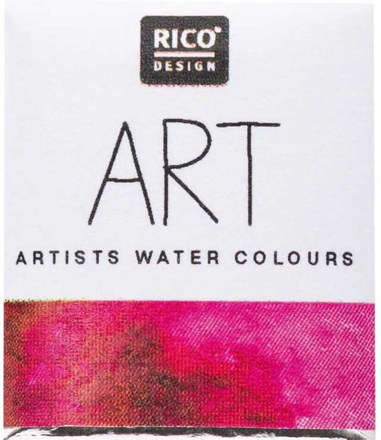 Rico Design ART Künstler Aquarellfarbe Granatrot im halben Näpfchen - Bild 1