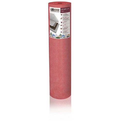 dBcover Schalldämmunterlage aus Latex für Vinyl und SPC-Böden, Farbe: rot, Fläche: 10 m² - Bild 3