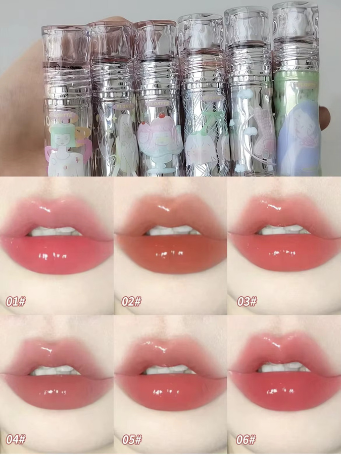 FLORTTE Lip Paint Lipgloss, Glänzend, Unisex - Bild 3