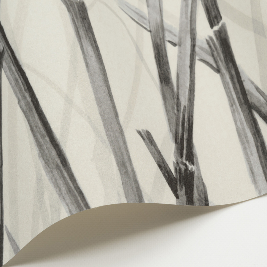 Nobilis Mural Hors-Champs Tapete mit floralem Muster in Grau - Bild 3