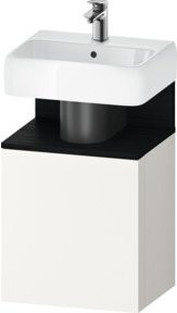 Duravit Waschtischunterschrank Qatego Wandmontage in Schwarz und Weiß Matt, B/T/H: 44 x 35 x 64,5 cm - Bild 1