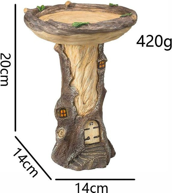 Dekorative Kolibri-Badewanne und Harzfutterspender von Household supplies MH als Gartenskulptur für den Außenbereich - Bild 1
