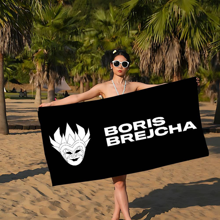 Ka Chen Muda Strandtuch DJ Boris Brejcha Mikrofaser schnelltrocknend B: 40 cm, H: 60 cm - Bild 3