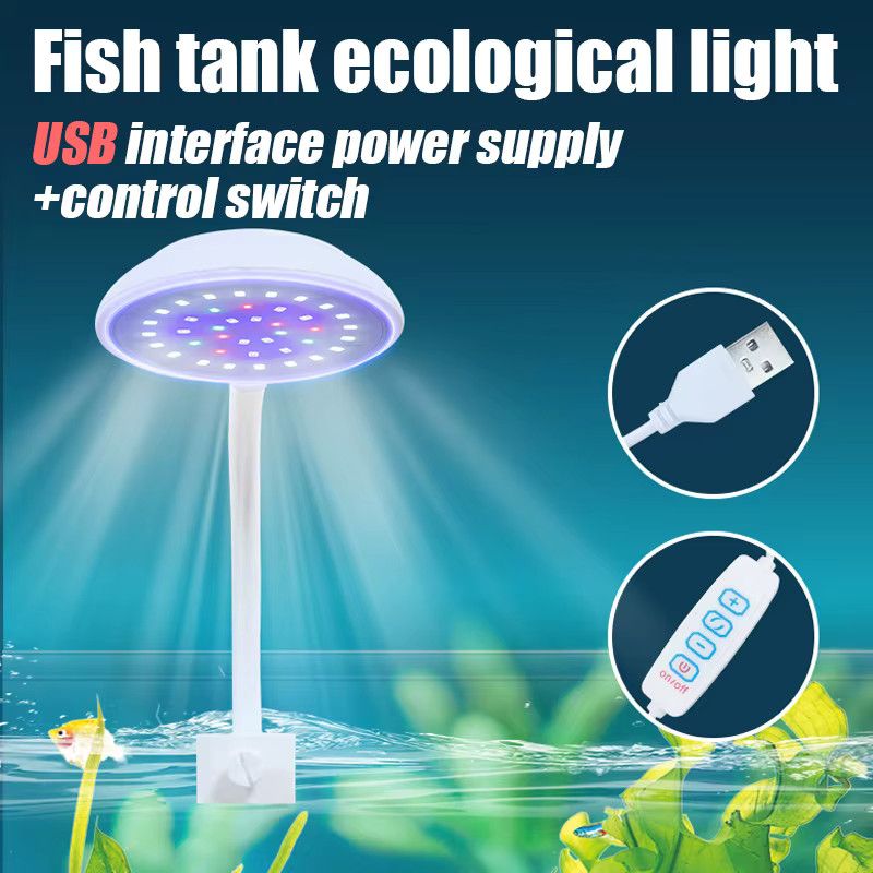Findixpet LED Aquarium Clip-Licht mit Farbwechsel und Spritzwasserschutz für Wasserpflanzen - Bild 3