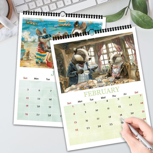 Peter Rabbit Wandkalender 2026 mit 12 Monatsdesigns in Multicolour - Bild 1