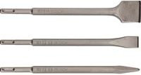 Bosch Promoline Meißel-Set SDS-plus 3-teilig für Beton, Mauerwerk und Granit mit Flach-, Punkt- und Spateneisen, Farbe: Silber - Bild 2