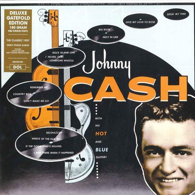 Johnny Cash - With His Hot And Blue Guitar LP Schallplatte von DOL in Orange (Rock, 2017) - Bild 1