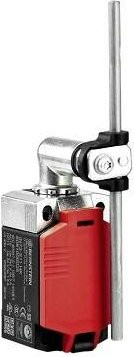 BERNSTEIN Positionsschalter IN73-31 AHDM mit Stangenhebel in Rot, 240 V/AC und 24 V/DC 5A, Schutzart IP66/IP67 - Bild 1