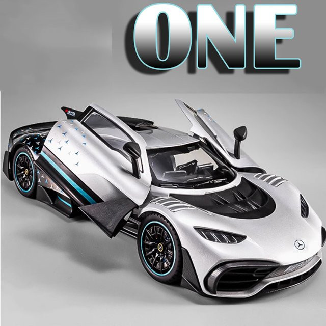 MAKEDA ONE GT-R Miniatur-Sportwagen, 1:18, Metall, Grün - Bild 1
