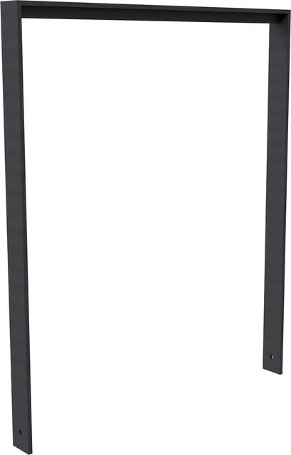 Schake Anlehnbügel Flachstahl Unterzug aus Stahl in Eisengrau, B: 120,0 cm, T: 100,0 cm - Bild 1
