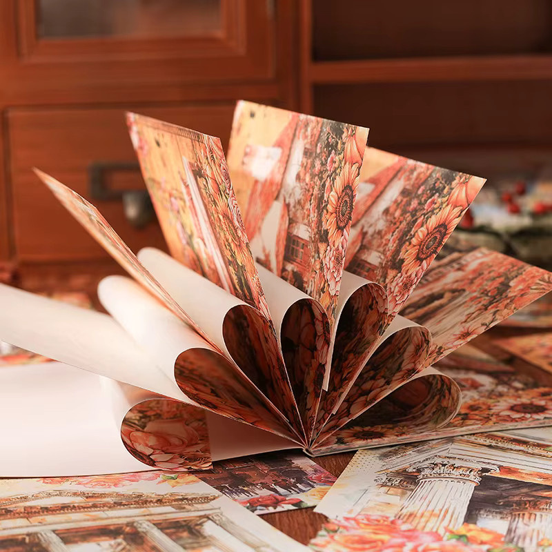 Mr. Paper World Papieraufkleber mit Landschaftsmotiven und Punkten, 30 Blatt, Multicolour - Bild 3